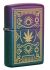Zippo Feuerzeug Cannabis Design grün-lila
