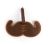 Mustache Kofferanhänger und Taschenanhänger mit Schnurrbart (Kikkerland)