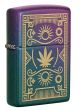 Zippo Feuerzeug Cannabis Design grün-lila