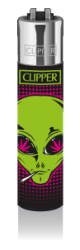 CLIPPER Feuerzeug 420 Aliens green