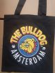 The Bulldog Baumwolltragetasche, schwarz