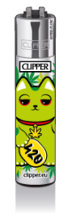 CLIPPER Feuerzeug Maneki Neko - Weed