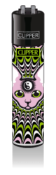 CLIPPER Feuerzeug Trippy Cats #2 - Green