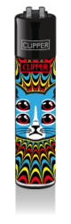 CLIPPER Feuerzeug Trippy Cats #2 - Red