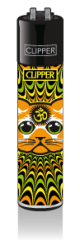 CLIPPER Feuerzeug Trippy Cats #2 - Yellow 