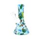 Mini Silikonbong MIni Cartoons blau 13 cm
