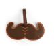 Mustache Kofferanhänger und Taschenanhänger mit Schnurrbart (Kikkerland)