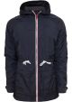 URBAN CLASSICS Long Nylon Windbreaker navy-ruby-weiß