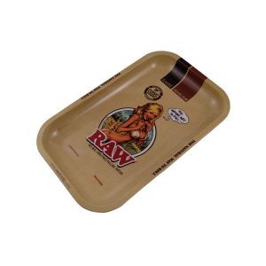 RAW Metal Rolling Tray Girl Drehunterlage - small